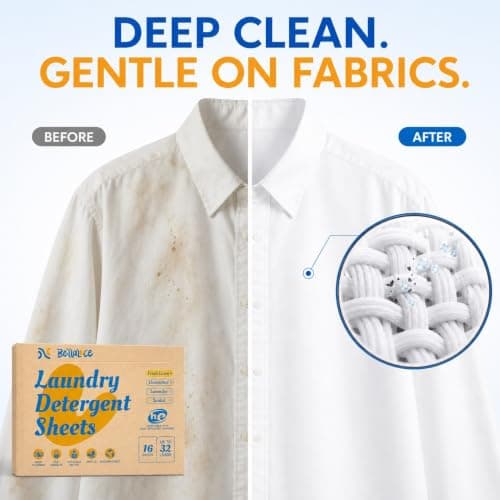BellaLuce Laundry Detergent Sheets, Fresh Linen Scent, 32 Loads — view 4