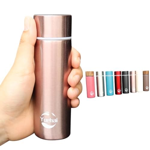 Stainless Steel Water Bottle, Mini Flask 150ML,Coffee Vacuum Small Flasks Small Capacity Portable Travel Drink Water Bottle Insulated Cup (Coffee)