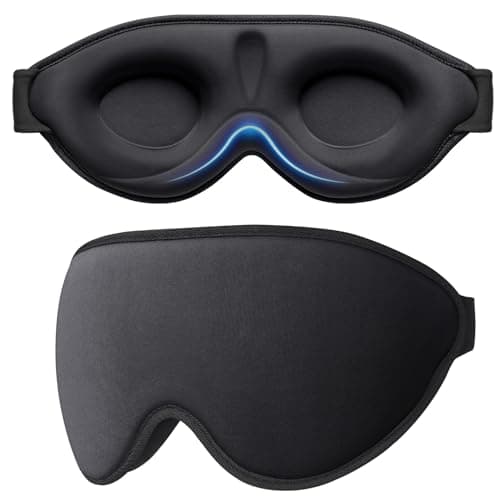 Gritin 100% Light Blocking Sleep Masks for Men&Women-Zero Eye Pressure Mask