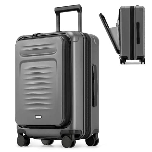COOLIFE Cabin Suitcase with Laptop Compartment, Expandable Layer 56x40x25cm