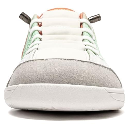 HOBIBEAR Unisex Wide Toe Trainers for Men Women Outdoor Trail Running Minimalist Walking Shoes Lightweight and Breathable Green Orange — view 5
