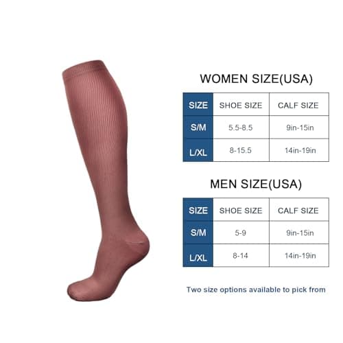 DRESHOW Compression Socks For Men & Women 3/7 Pairs is Best Support for Athletic,Running, Flight Travel,Cycling — view 4