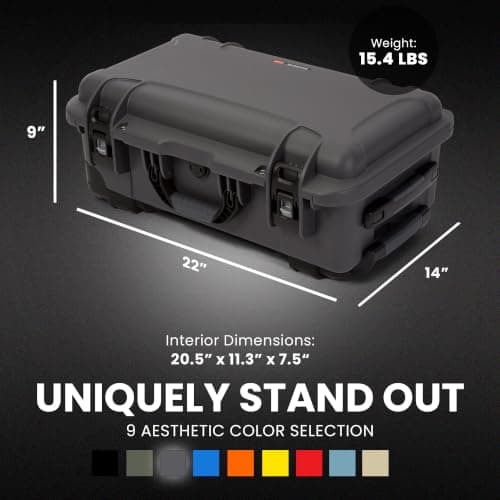 NANUK 935 Pro Photo Kit - Waterproof Hard Case for Camera, with Padded Dividers and Wheels, 56 x 36 x 23 cm - Dustproof and Shockproof, Cabin Luggage (Graphite) — view 6