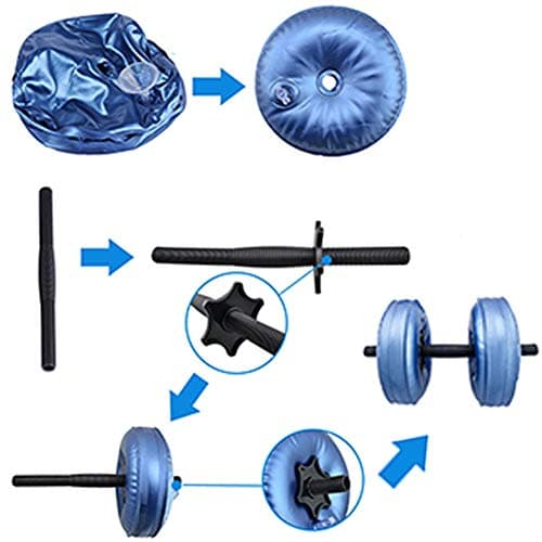 VIFER Dumbbell Set Adjustable Travel Dumbbells Water Filled Dumbbells Hand Weights Dumbbelles up to 20kg with 4/8 x Dumbbell Bags 2 Levers — view 5