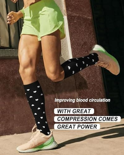 Compression Socks for Women & Men (6 pairs) - Best Support for Nurses, Running, Hiking, Recovery (Assorted-02-A, L/XL) — view 2