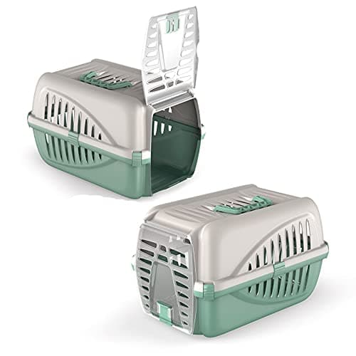CAT CENTRE Premium Green Pet Carrier, Cat Dog Travel Box Cage, 1.05 kg — view 5