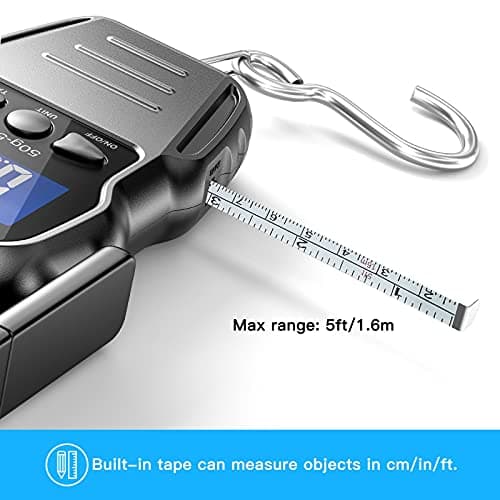 Meilen Luggage Scale, 110lb/50kg Digital Fishing Weigh Scale for Travel — view 2