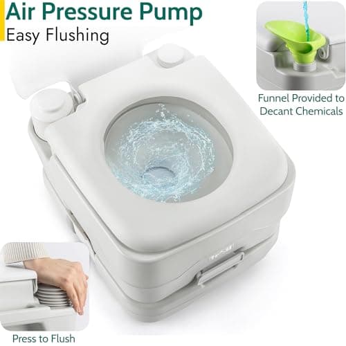 Trail Portable Camping Toilet, 10L Waste Tank — view 4