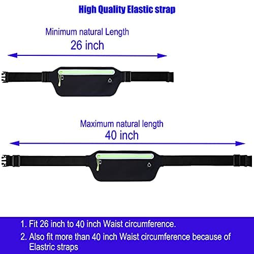 Running Belt,Slim Fanny Pack Exercise Running Waist Bag Belt Bag for Phone Women Men Runners Gym — view 3