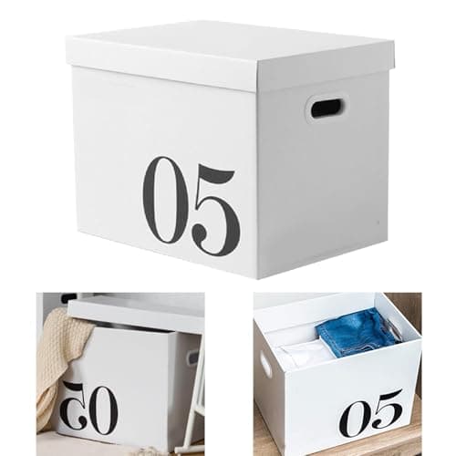 ZJchao Moving Boxes Medium and Large with Lid for Storage Packing Moving Cardboard Boxes Large Capacity fit for Store Books and Stationery Moving Boxes for Dormitory Packaging No.5 Box — view 4