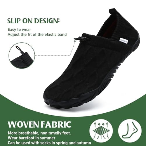 WateLves Barefoot Water Shoes Women Men Minimalist Comfortable Walking Shoes Beach Outdoor Running Sneakers Black, EU 41 — view 2