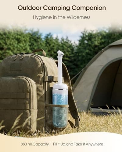 Portable Bidet for Travel & Camping - Manual Squeeze Peri Bottle Handheld — view 4