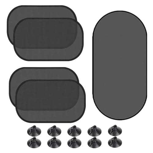 SSKHE Car Sun Shade for Side Windows With UV Protection - 5 Pack Window Shades for Baby Pets, Blocking Harmful UV Rays and Heat, 44 x 36CM, 100 x 50CM