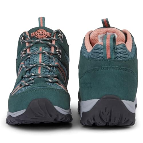 Northwest Territory Women's Brock Waterproof Suede Leather Walking Boots (Turquoise, 7, UK Footwear Size System, Adult, Women, Numeric, Medium, 7) — view 2
