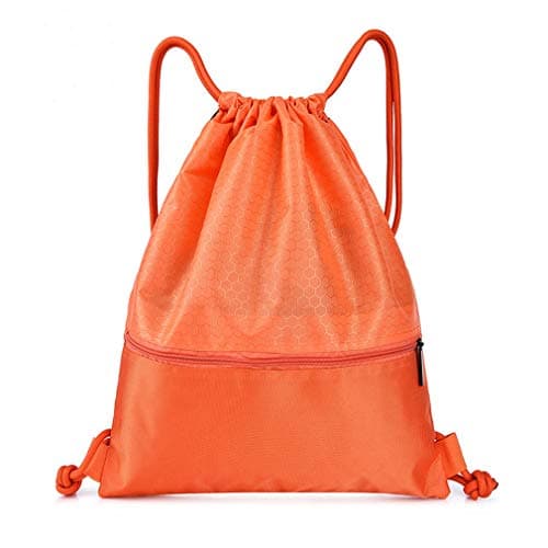 Fauhsto Drawstring Bag Backpack Gym Bags Bicycle Sports Bag Waterproof Lightweight Bag with Bundle Drawstring for Women Mens School Sackpack Backpack walking,Hiking Travel Swimming Fitness Bag