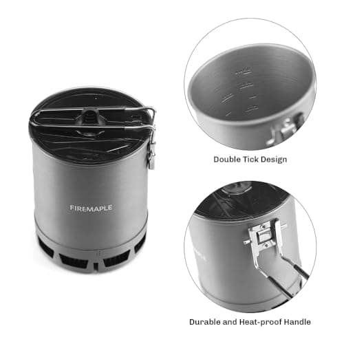 Fire-Maple G3 Petrel 600ml Ultralight Camping Pot Heat Exchanger (162g) — view 3