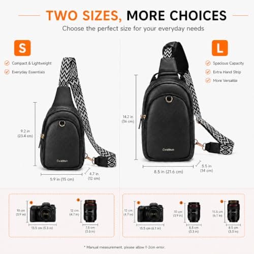 Cwatcun Small Camera Sling Bags for Photographers, Waterproof Camera Case — view 2