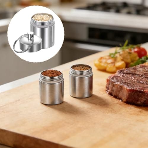 5‑in‑1 Portable Camping Spice Shaker Kit, Travel Seasoning Jars with Brush — view 5