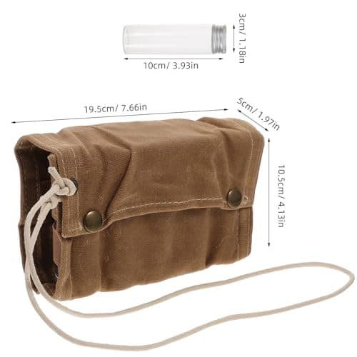 Portable Seasoning Container Set with Canvas Travel Bag for Camping — view 2