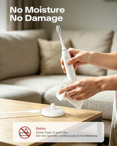 Type-C Electric Toothbrush Charger for Braun/Oral-B, White — view 6