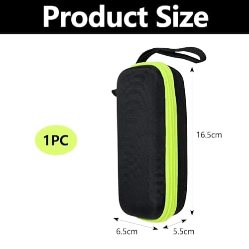 NIYATA Electric Shaver and Trimmer Organizer Storage Bag, Hard Travel Case for Philips Norelco OneBlade 360 & Pro, Braun Series 3/5/7/9, Wahl, Hatteker (Green) — view 2
