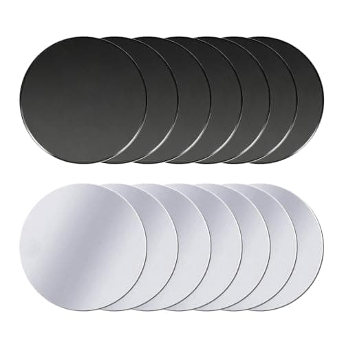 14Pcs Magnetic Metal Plates for Phone Holder,Round Magnetic Stickers