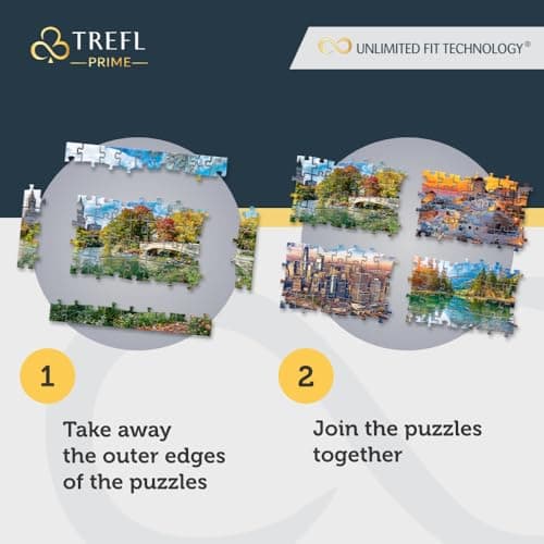Trefl 10702 1000 Elements, Thickest Cardboard, Organic, Eco, Holland, Autumn, Travel, Entertainment for Adults and Children from 12 Years, Puzzle Wanderlust: Autumn in Amsterdam, Netherlands — view 6