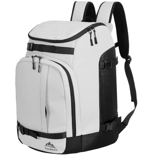 FeedMoo Ski Boot Bag Black White Snowboard Travel Skate Cooler Backpack