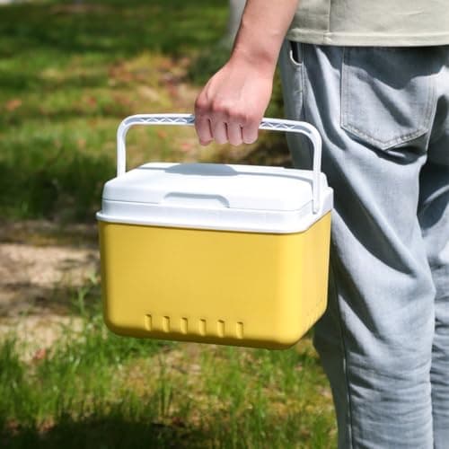 6L/15L Cooler Box Compact Insulated Ice Cooler Box, Portable Ice Cooler, PP PE Plastic, For Camping, Picnics, Festivals, Travel, Beach, BBQs & Outdoor Adventure — view 6