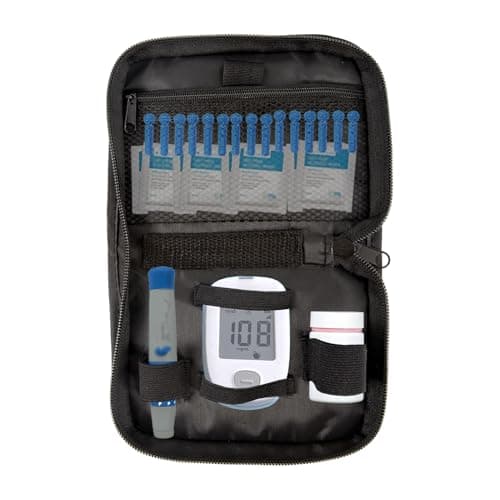 Portable Diabetes Bag for Travel with Mesh Pockets (15.5 x 11.5 cm)