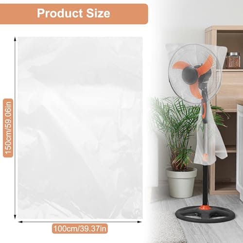 Hejo 100X150cm Durable Clear Plastic Protective Covers 10-Pack - Extra Large Heavy-Duty Organizer Bags for Furniture, Bikes, Suitcases & Seasonal Storage, Waterproof, Space-Saving Moving Supplies — view 2