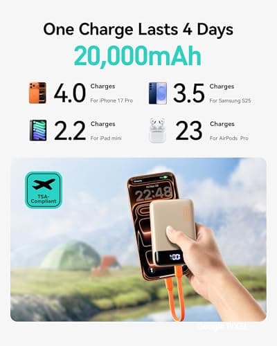 INIU Power Bank, Smallest 20000mAh 22.5W Fast Charging Portable Charger — view 3
