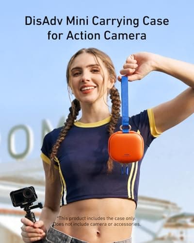 TELESIN DisAdv Mini Carrying Case for GoPro DJI Insta360 Cameras Orange — view 2