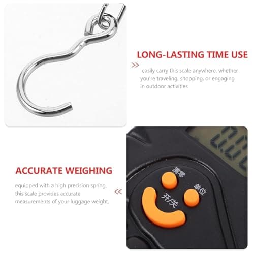 Aundhegrtt Portable Digital Handheld Luggage Scale 50kg Rechargeable Electronic Hanging Suitcase Weight Detection Device — view 6