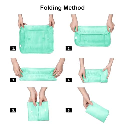 OSDUE Packing Cubes for Suitcase, 8PCS Thickening Travel Organiser Packing Bags Lightweight Travel Accessories Organizers Essentials Clothes Shoes Cosmetics Toiletries Storage Bags — view 4