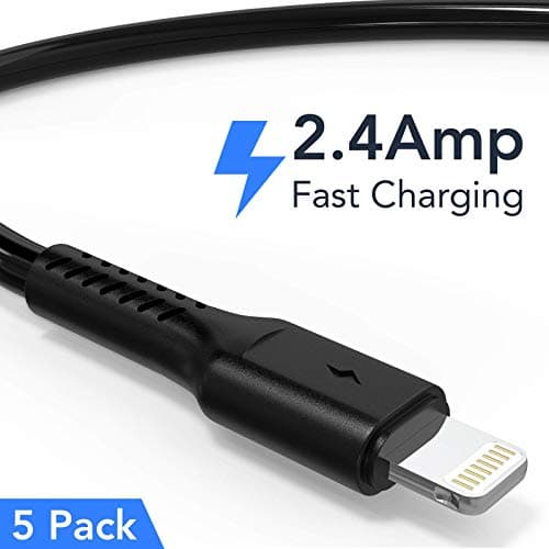 30cm iPhone Charger Cable Short, 5 Pack USB A to Lightning Cord Fast Charging Lead for Charging Stations Compatible with Apple iPhone 12 11 Pro Max Xs 8 7 6 5 Plus, iPad Air/Mini — view 2