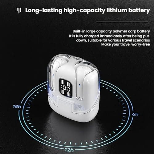 CCYLEZ Couple Wireless Earbuds Bluetooth, 4 Earbuds for Share Music, Noise Reduction, HiFi Stereo Sound, Real Time Battery Display, with Charging Case — view 4