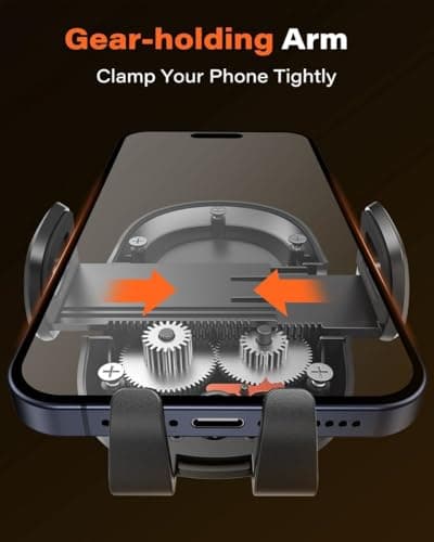Car Phone Holder,Upgraded Version with Strong Suction Power,Adjustable Car Phone Mount 360° Rotation for Dashboard/Windscreen,Phone Cradle, Phone Holder for all 4.0''-7.0'' Phones — view 5