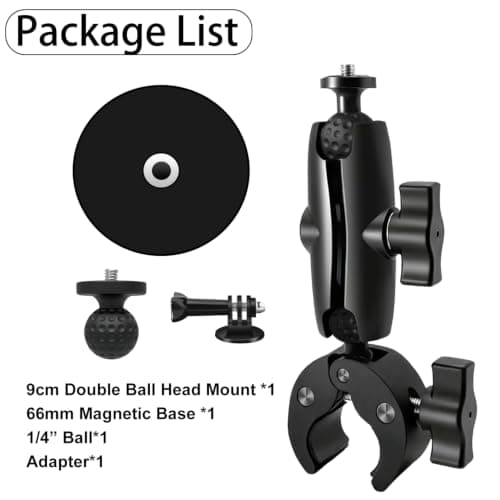 Magnetic Camera Mount Bike Handlebar Compatible for Insta360 Action Camera — view 2