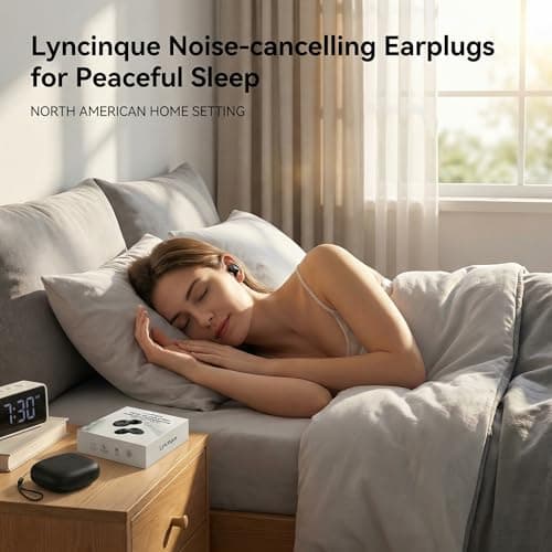Earplugs for Sleeping Noise Cancelling - 45dB Reusable Silicone Ear Plugs for Side Sleepers, 6 Pairs (S/M/L/XL) with Travel Case, Block Snoring, Noise, Ideal for Travel, Office, Focus & Rest — view 5