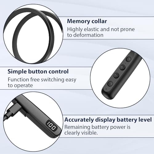Aivane Neckband Headphones Bluetooth 5.3 Wireless with Mic, Playtime 100H — view 3