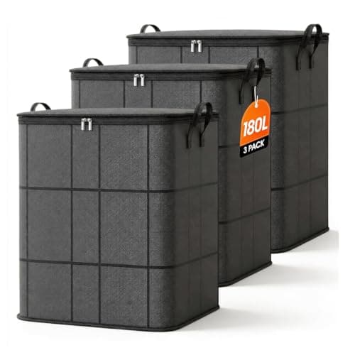 180L Spacious Moving Storage Bin, Portable Moving Storage Bags-3 Pack