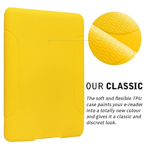 Case for All-New Kindle Paperwhite (11th Generation, 2021 Release) - Slim Fit TPU Gel Protective Cover Case for All-New Kindle Paperwhite E-Reader 6.8" (Yellow) — view 5