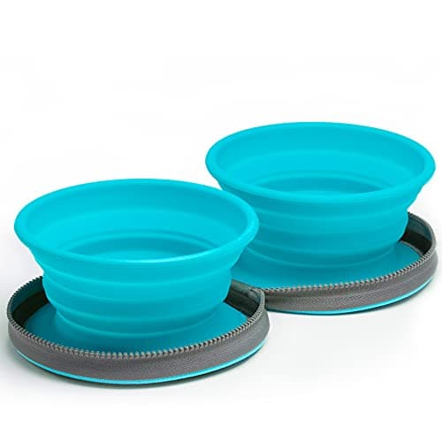 Colapz Collapsible Dog Bowls with Travel Case 2 Pack