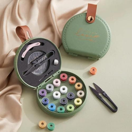 Sewing Kit - Double Layer Yarn Bag | Home Sewing Kit - For Beginners, Handmade, Dress Repair, Wedding, Jeans, Denim, Quilting, Fabrics, Knitting, Crochet, Yarn, Upholstery, Beading and Embroidery — view 5