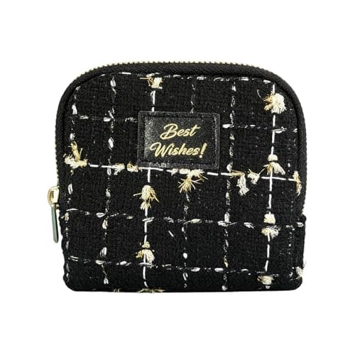 Velvet Jewelry Pouch with Zipper, Necklace Bracelets Ring Organizer