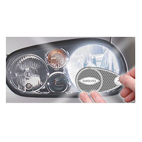 Headlamp Beam Eurolites Head Light Deflectors Convertors Adaptor Driving European Travel Anti Scorch Silver Reflective — view 2