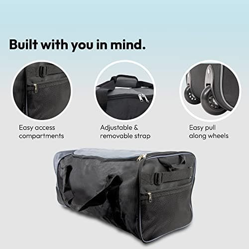 iN Suitcase Large - Foldable Wheeled Holdall - Travel Bag with Wheels — view 3
