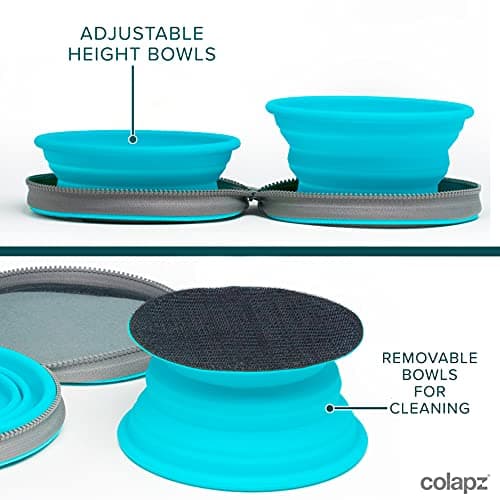 Colapz Collapsible Dog Bowls with Travel Case 2 Pack — view 4