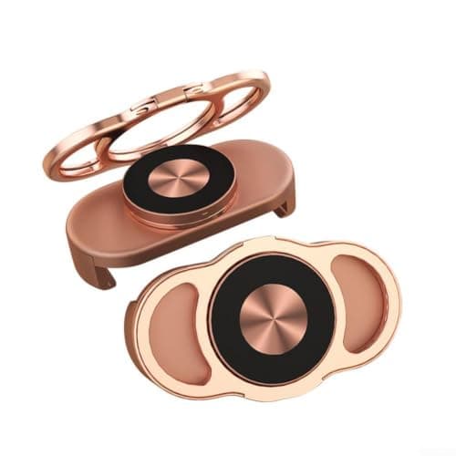 Car Office Magnetic Phone Holder 360° View(Rose Gold)